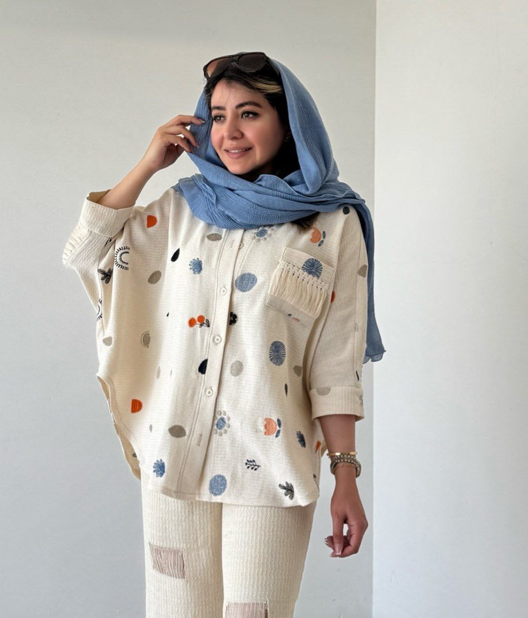 شومیز کنفی پترنی - Image 10