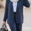 کت شلوار زنانه مدل پارچه جناغی