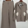ست شومیز و شلوار تابستانه طرحدار - Image 2